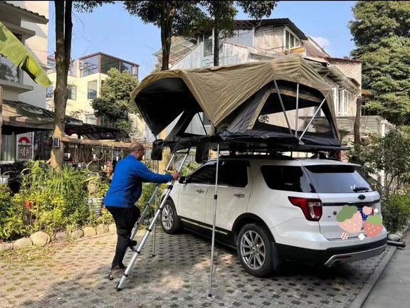 Portable roof tent, outdoor garden camping equipment