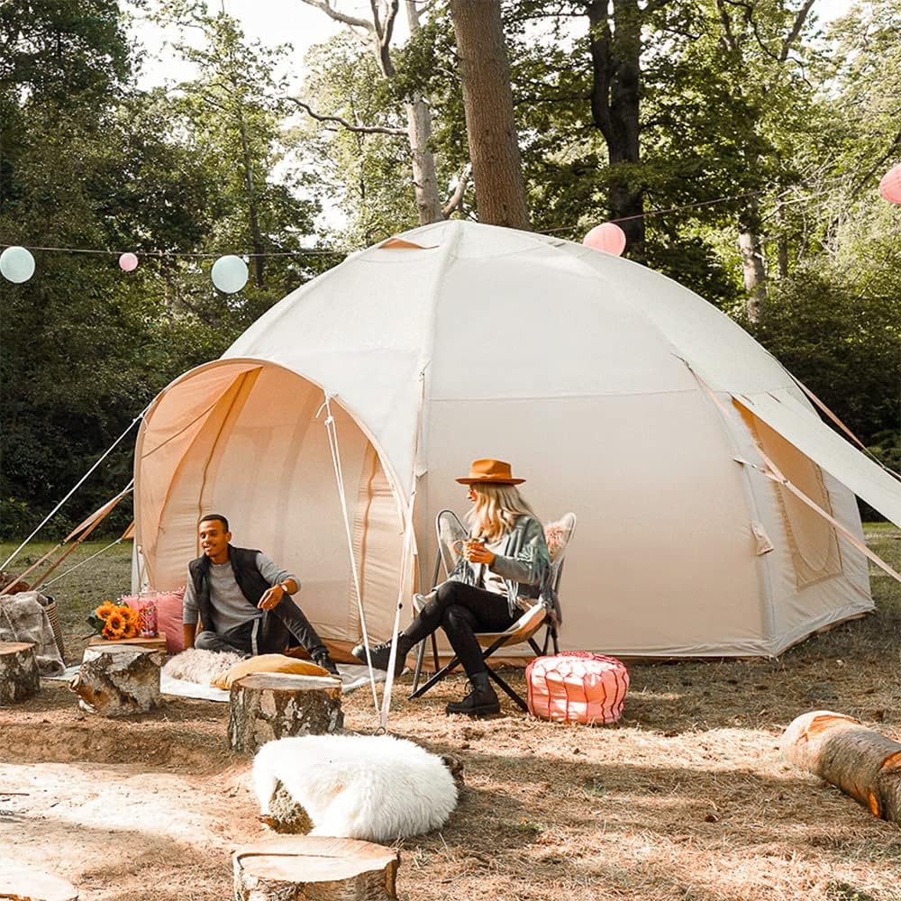 Nova Air Dome Tent | Inflatable Air Beam Structure Including Air Pump - Durable and Lightweight All-Weather Polycotton Material | Luxury Glamping Tent by Boutique Camping®