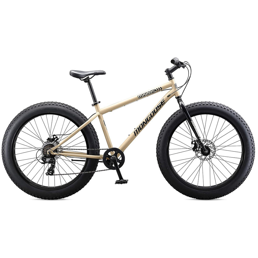 Mongoose Malus Mens and Women Fat Tire Mountain Bike