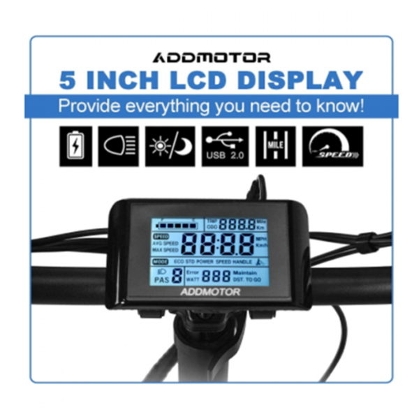 Addmotor Motan Electric Tricycle Adult, 750W 48V 17.5Ah Removable Battery, 20 Inch Fat Tire 3 Wheel Fat Tire Electric Bike, M-360 Electric Tricycle 350 lbs Carry Back Basket and Bag