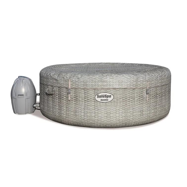 Coleman 4 - Person 114 - Jet Round Inflatable Hot Tub in Gray