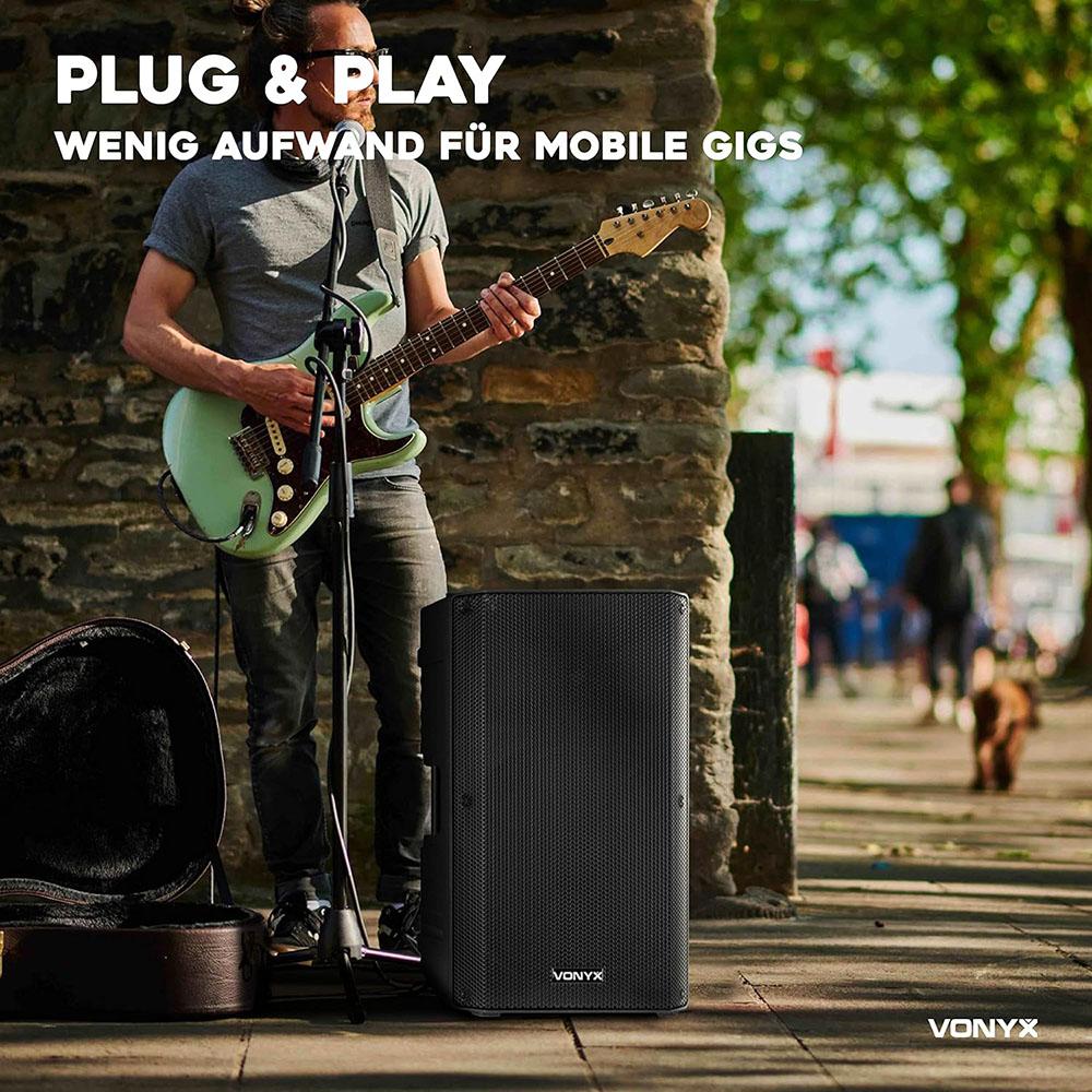 Vonyx VSA700 Partybox Bluetooth Lautsprecher groß mit Akku