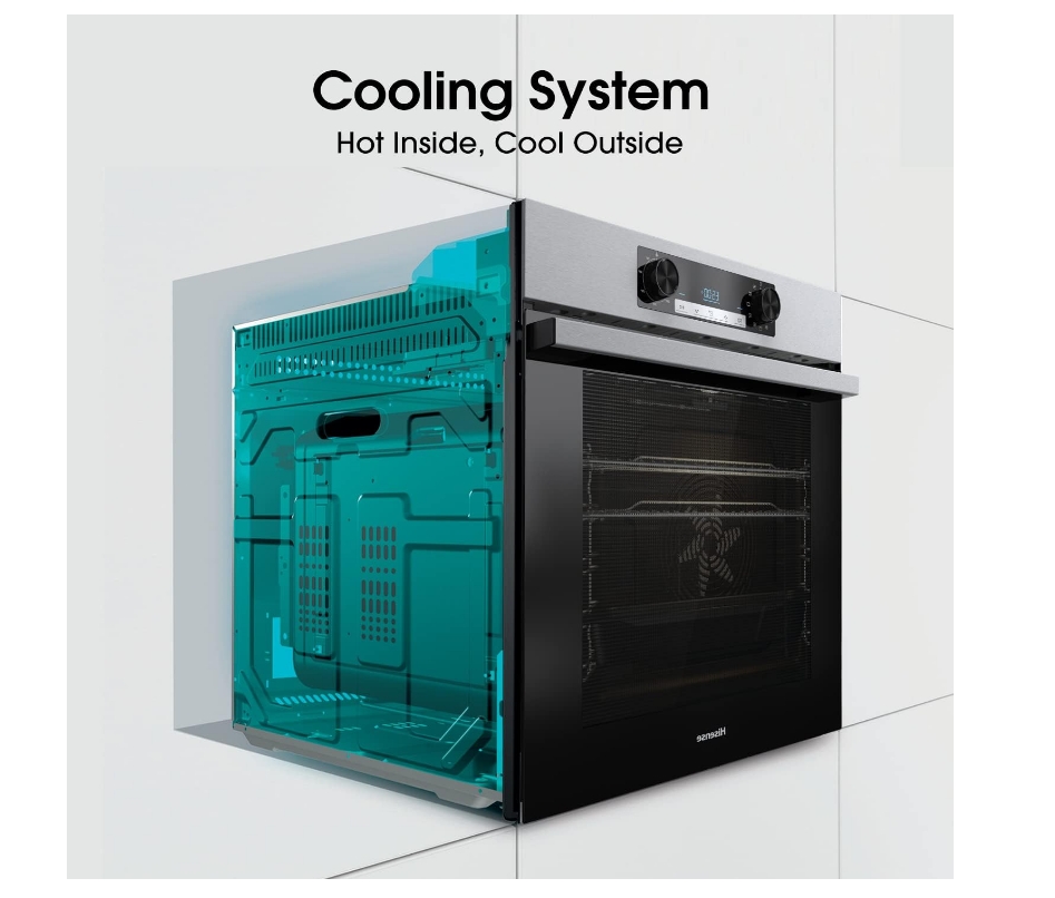 Hisense BI62212ABUK Built-in Electric Single Oven - Black - A Rated, 22 x 23 x 23 inches (L x W x H)