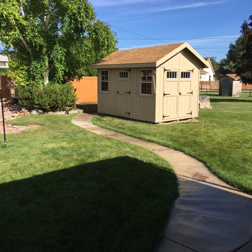 【Storage Shed】Riverside 8x12 ft Wood Storage Shed