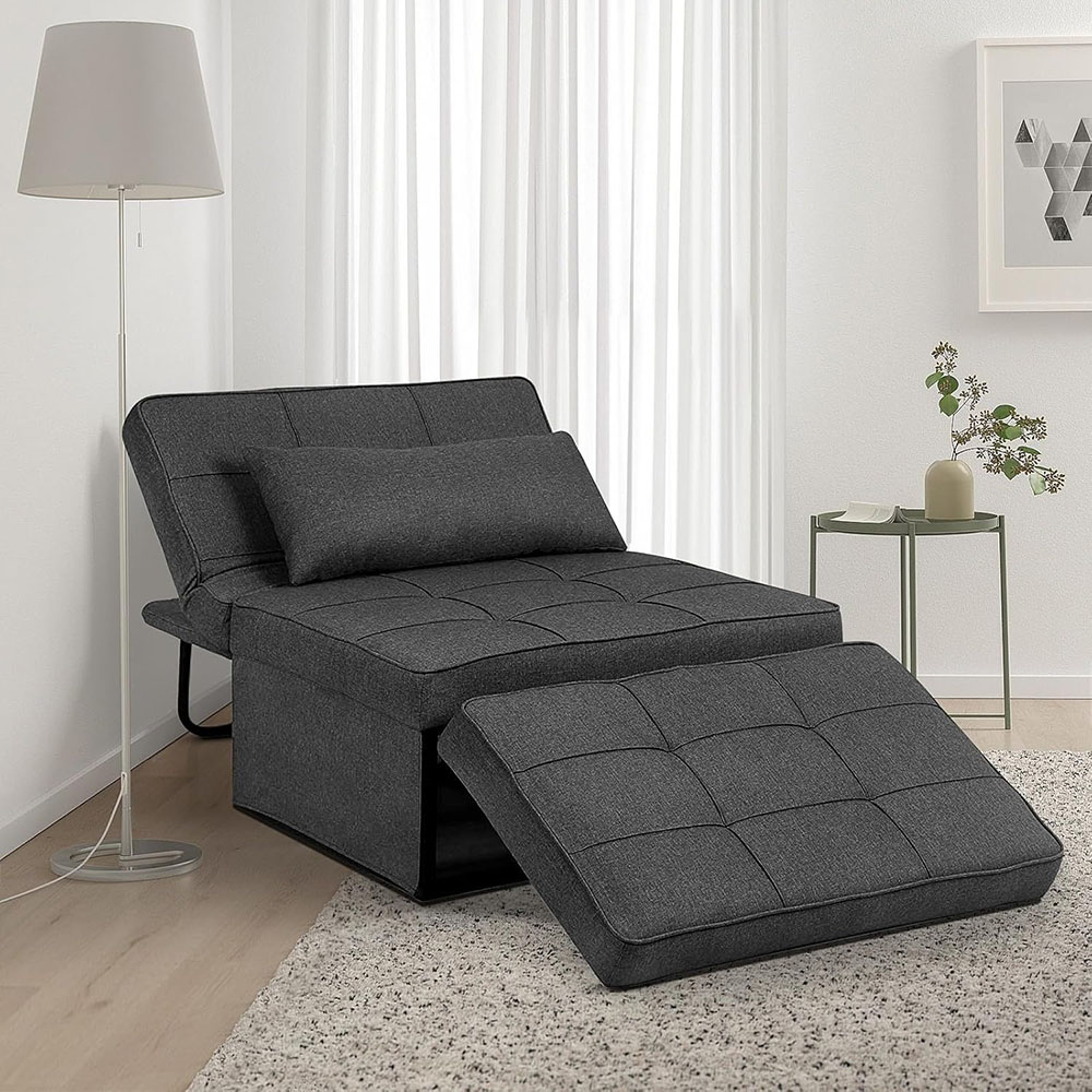 Saemoza Sofa Bed, 4 in 1 Multi Function Folding Ottoman Sleeper Bed