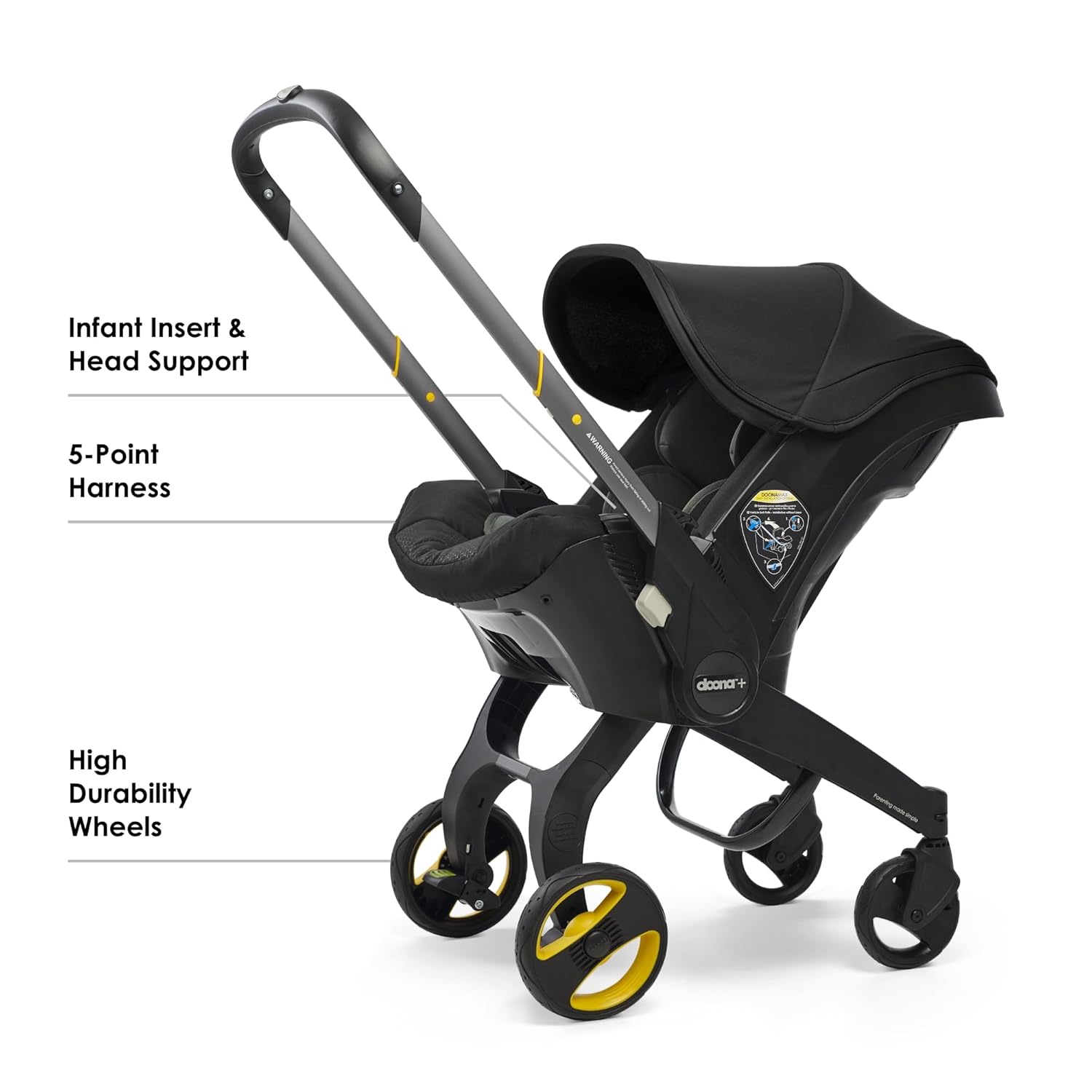 Doona Autositz & Kinderwagen, Nitro Black - All-in-One Travel System